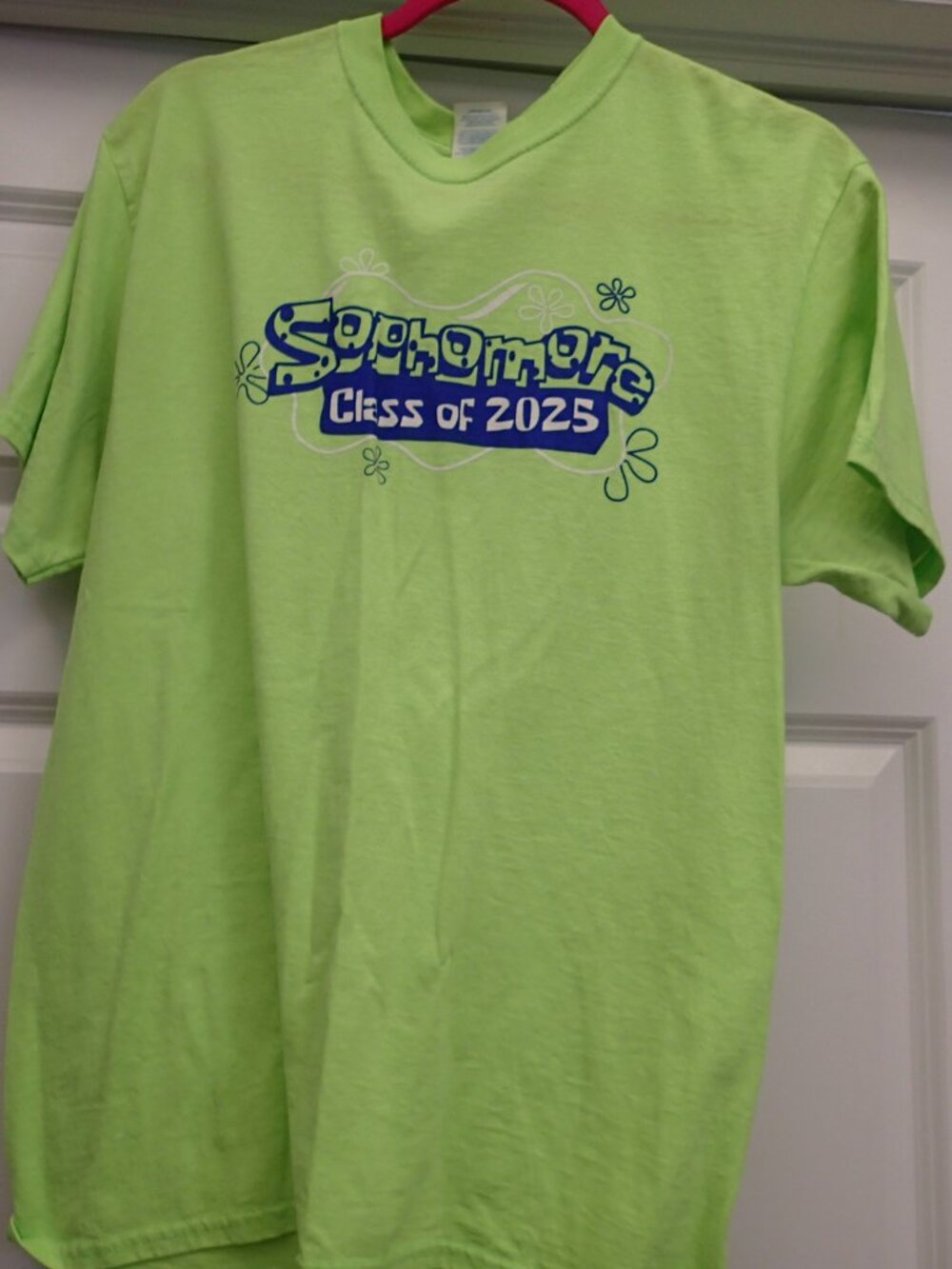 Bright Green / Yellowish Port and Company Men's Tshirt Size Medium